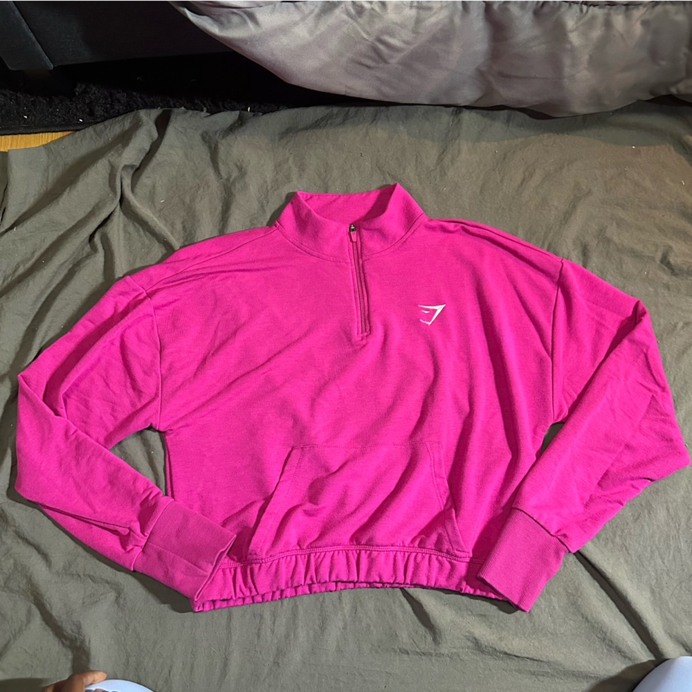 Gymshark Fuchsia Quarter-Zip Top